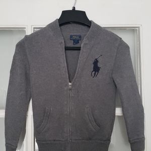 Boys Polo Zippered Sweater